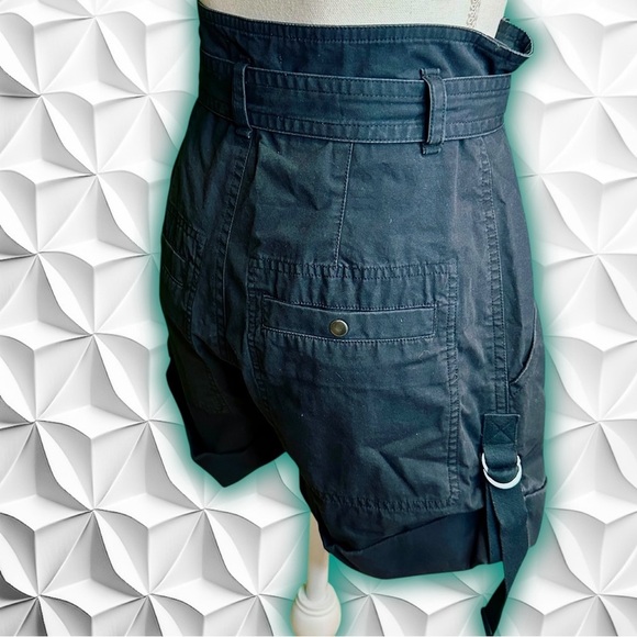 NWT Isabel Marant Étoile ‘Kalosco Belted Cotton Shorts’ in “Faded Night” Blue 2 - Picture 10 of 16